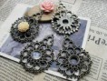 Base Colgante para Flor 10 mm REF. CM005 Medida 38 x 52 mm 1,20 euros / unidad